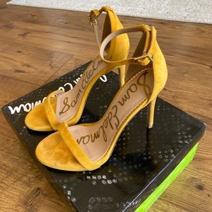 Sam Edelman Ariella sunglow yellow suede heel